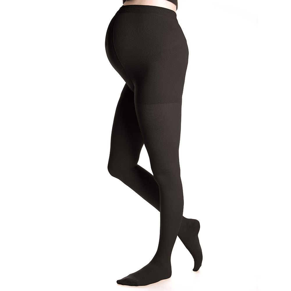 Duomed Advantage 15-20 mmHg Maternity Pantyhose, Black