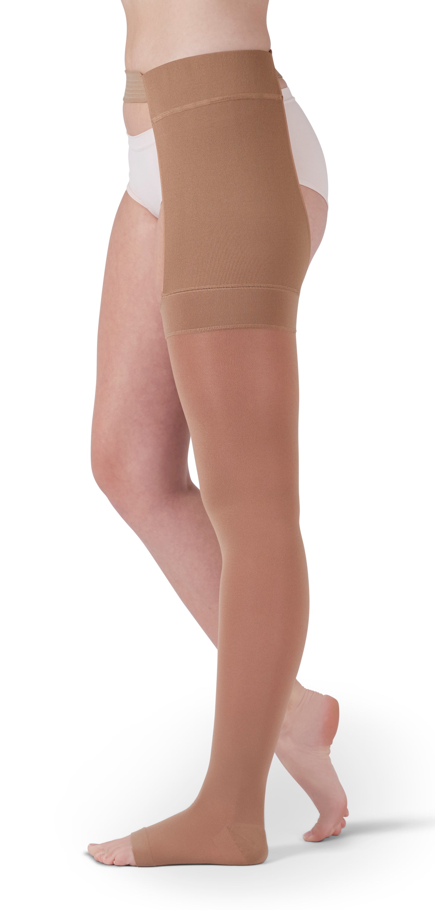 Mediven Plus 30-40 mmHg Thigh High w/Attachment, Open Toe