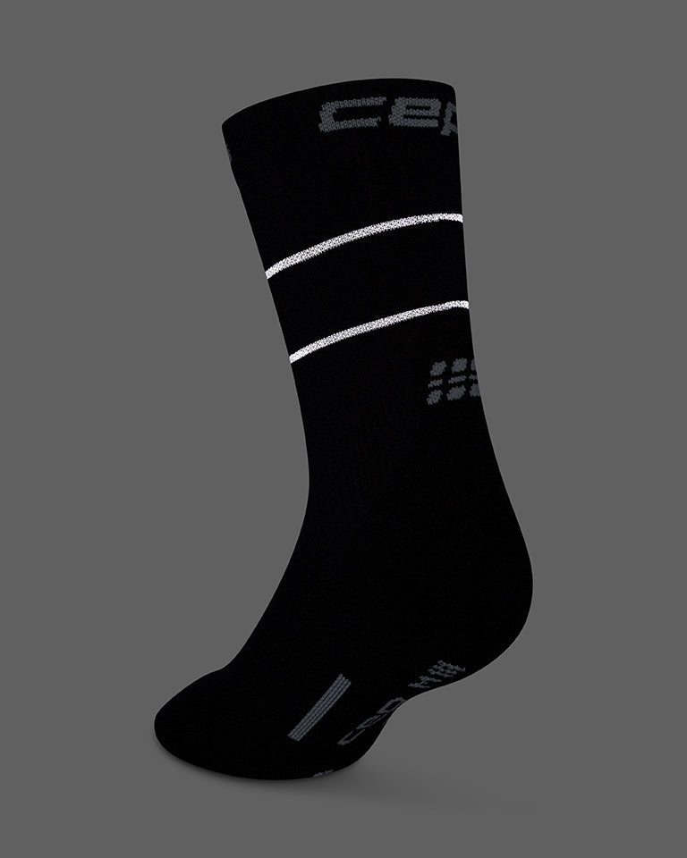 Pro Run Reflective Mid-Cut Socks