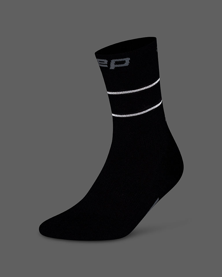 Pro Run Reflective Mid-Cut Socks