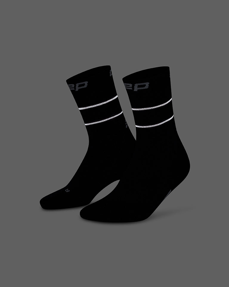 Pro Run Reflective Mid-Cut Socks