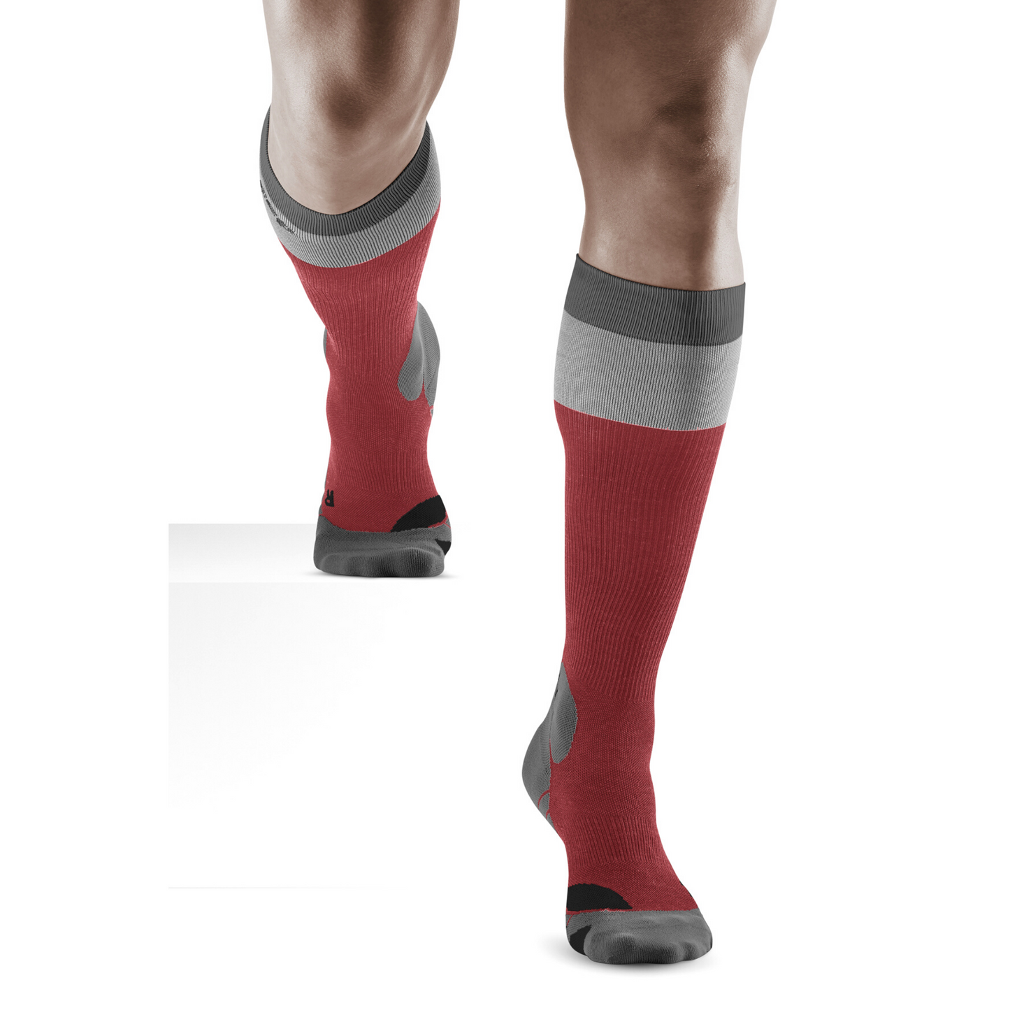 Hiking Light Merino Tall Compression Socks for Men