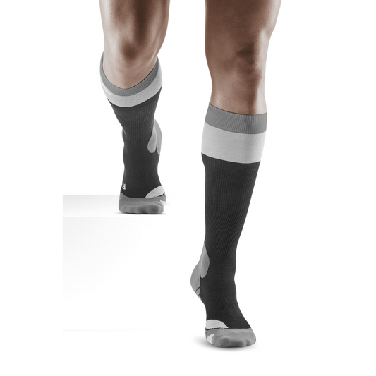 Hiking Light Merino Tall Compression Socks for Men