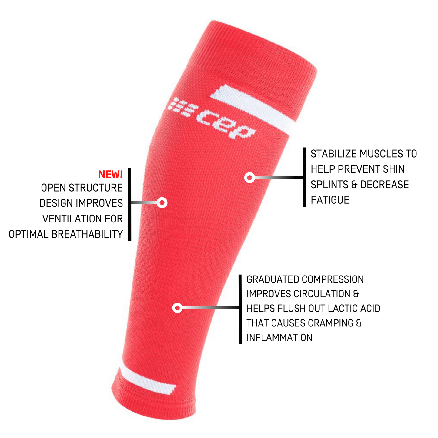 The Run Compression Calf Sleeves 4.0 for Women