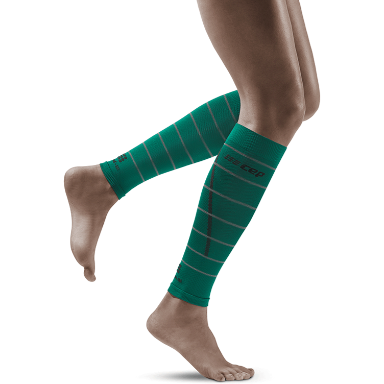 Reflective Compression Calf Sleeves for Women