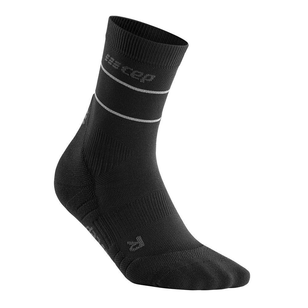 Reflective Mid Cut Compression Socks for Men