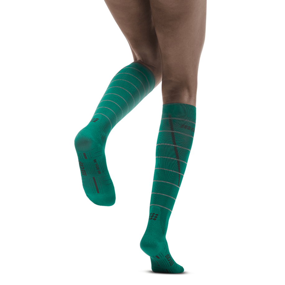 Reflective Tall Compression Socks for Women