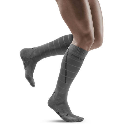 Reflective Tall Compression Socks for Men