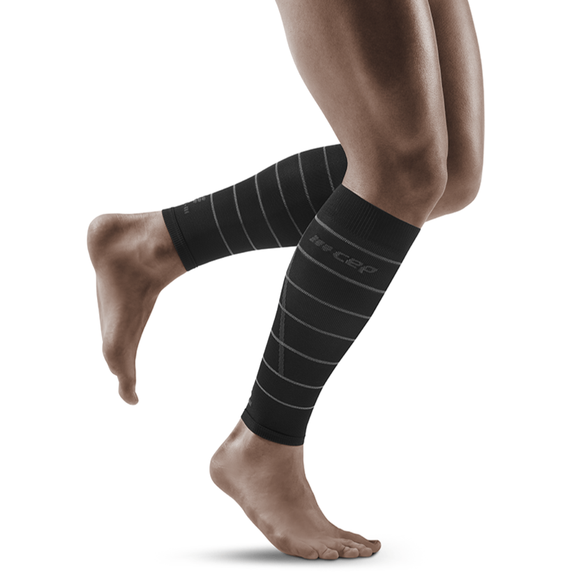 Reflective Compression Calf Sleeves for Men