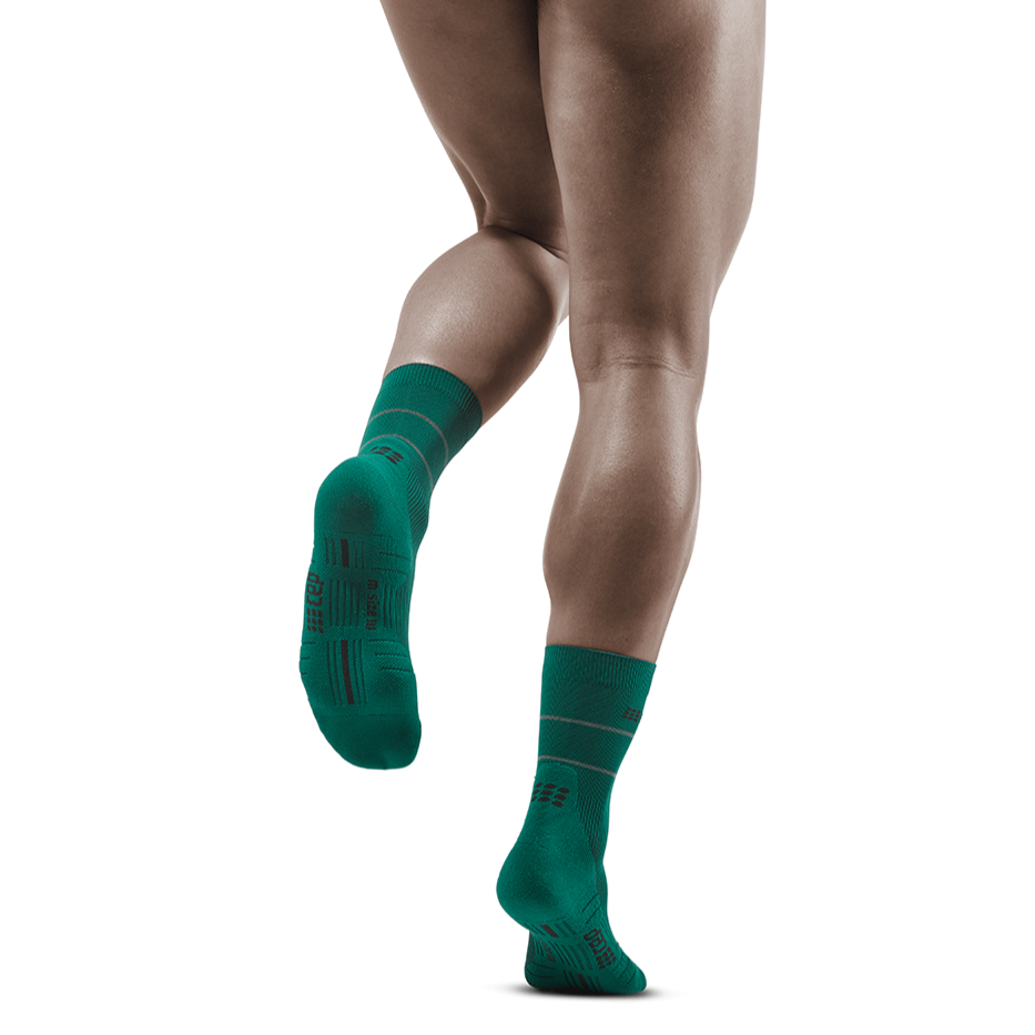 Reflective Mid Cut Compression Socks for Men