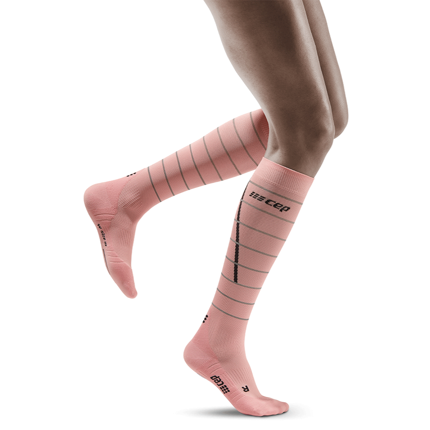 Reflective Tall Compression Socks for Women