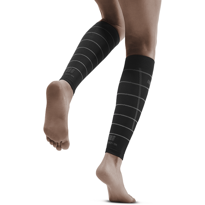 Reflective Compression Calf Sleeves for Women