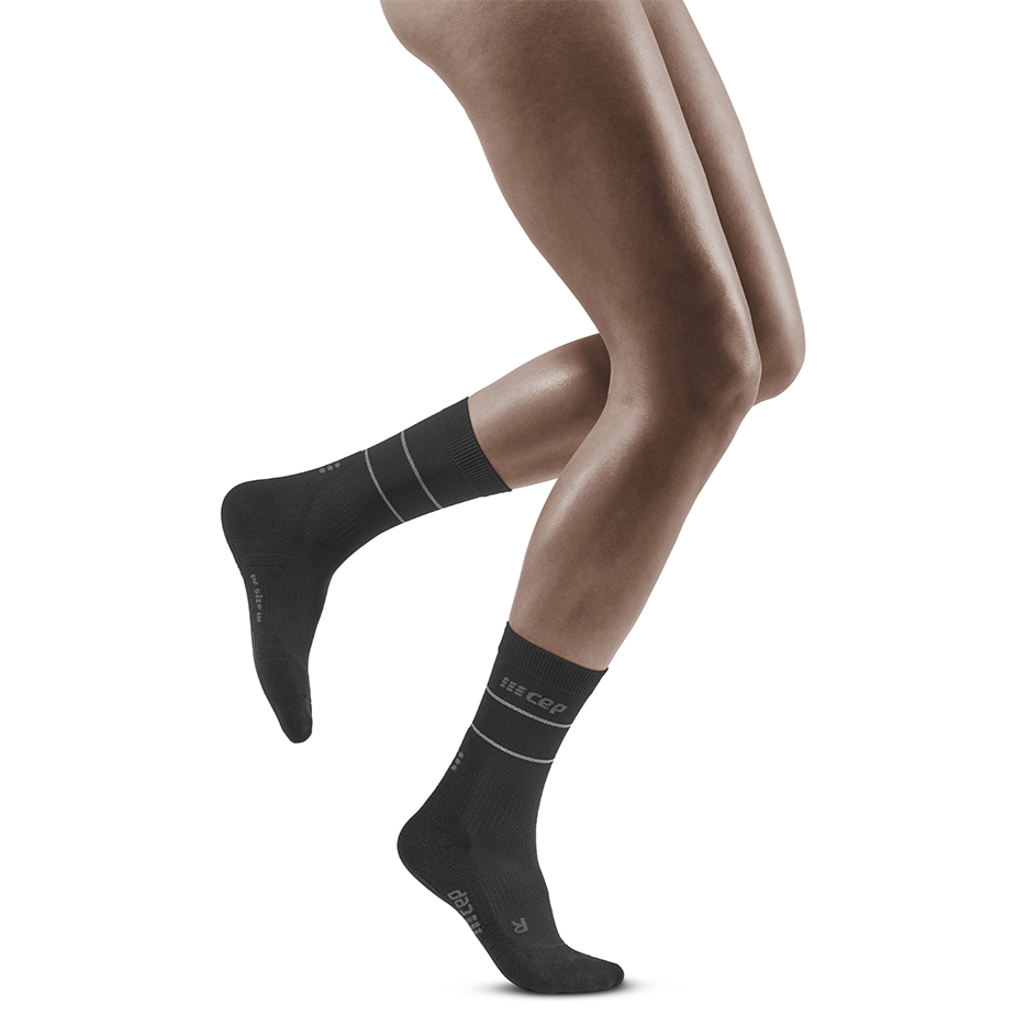 Reflective Mid Cut Compression Socks for Women – CVR Compression Care