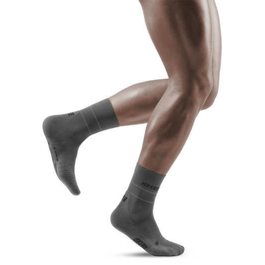 Reflective Mid Cut Compression Socks for Men