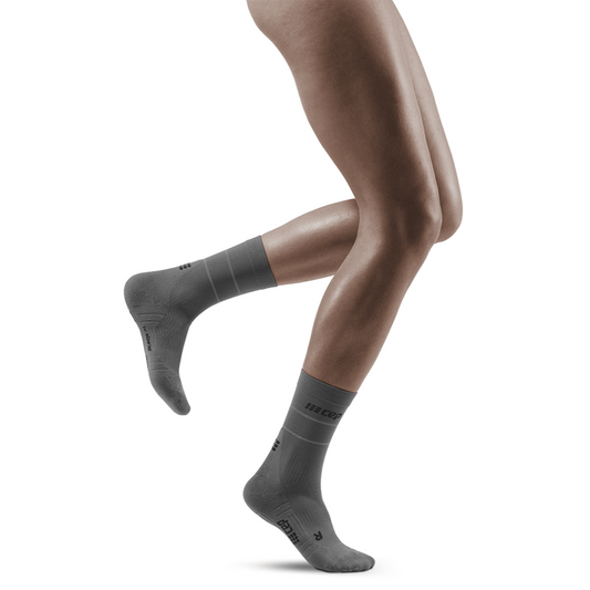 Reflective Mid Cut Compression Socks for Women