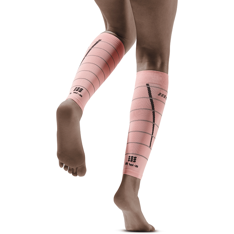 Reflective Compression Calf Sleeves for Women