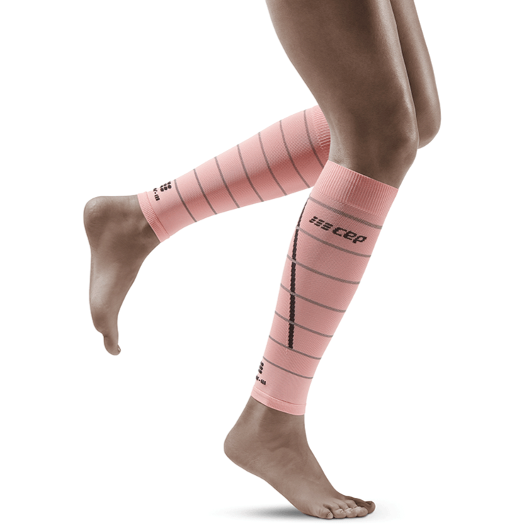 Reflective Compression Calf Sleeves for Women