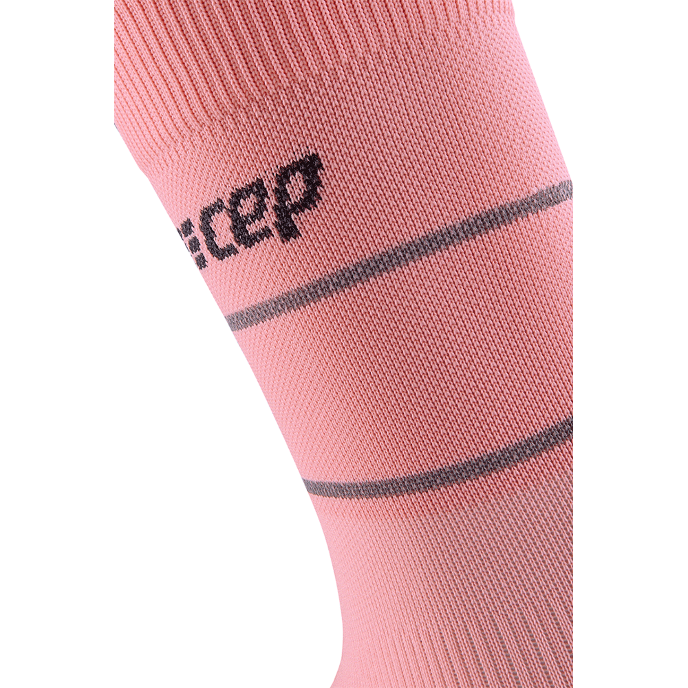 Reflective Mid Cut Compression Socks for Women