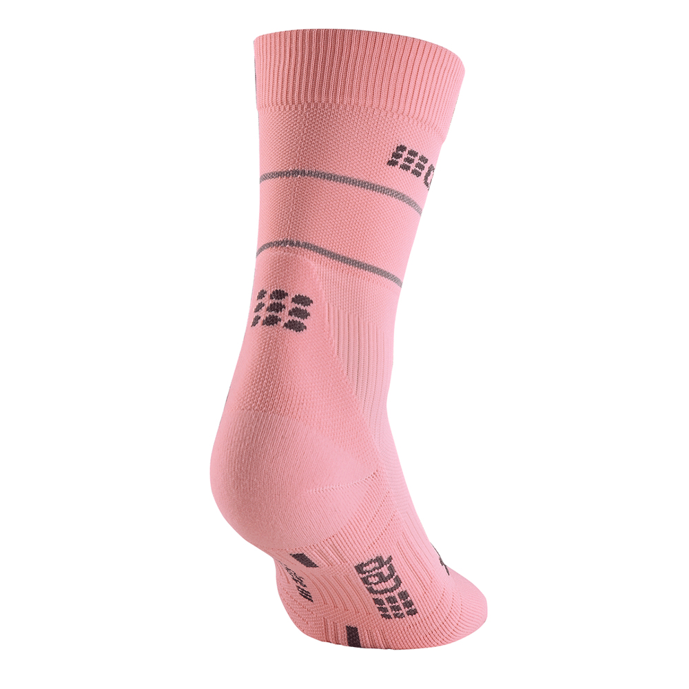 Reflective Mid Cut Compression Socks for Women