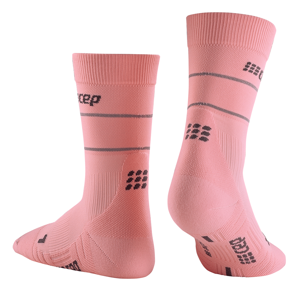 Reflective Mid Cut Compression Socks for Women