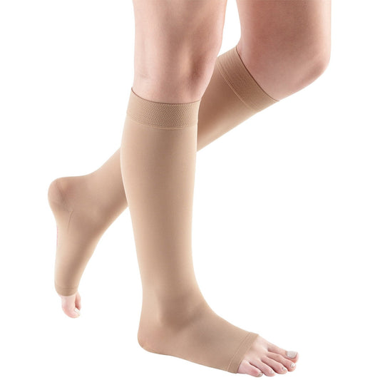 Mediven Comfort 20-30 mmHg Calf High, Open Toe, Extra Wide, Natural