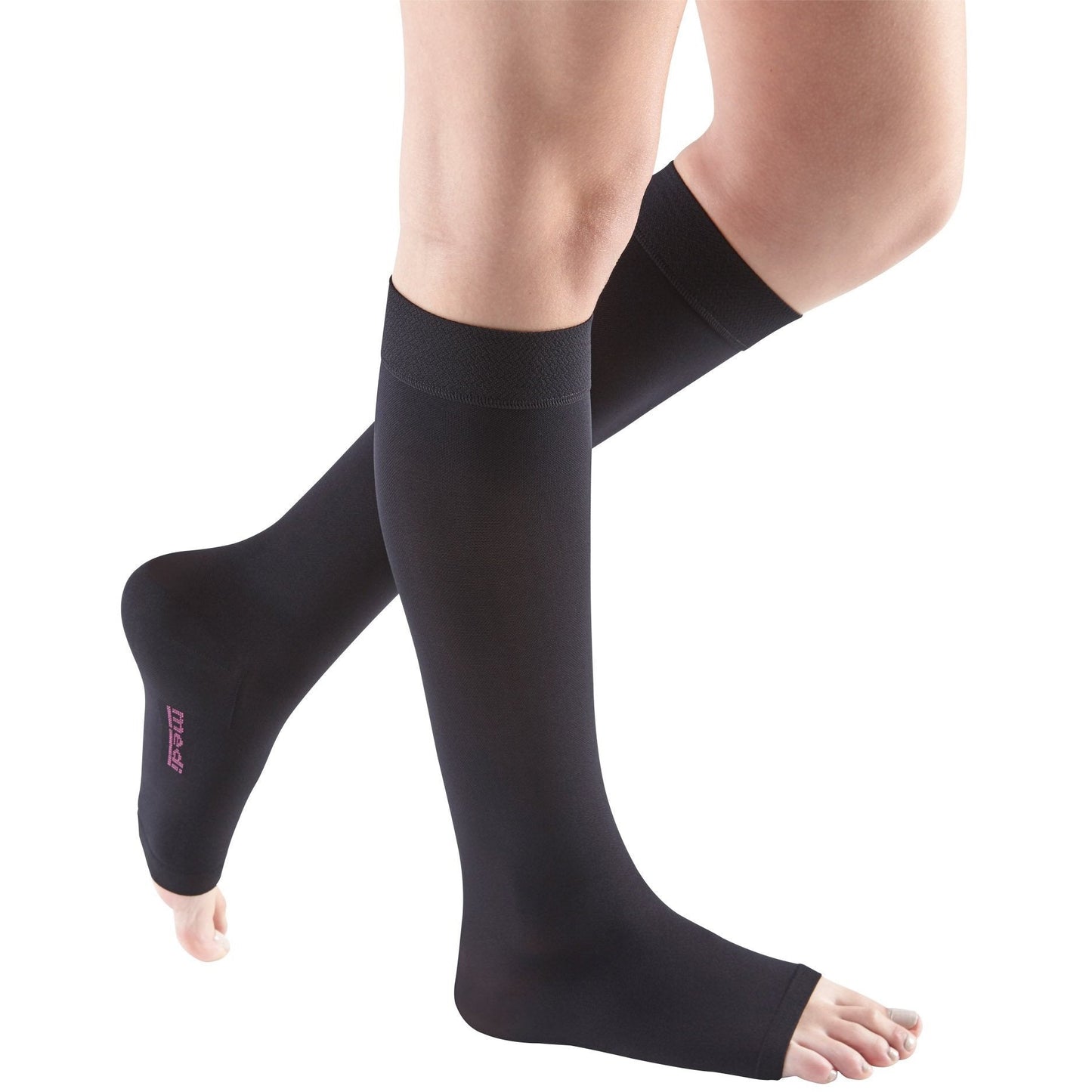 Mediven Comfort 20-30 mmHg Calf High, Open Toe, Extra Wide, Ebony