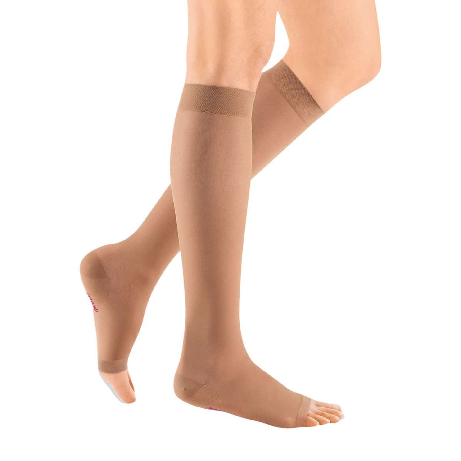 Mediven Sheer & Soft 15-20 mmHg Calf High, Open Toe, Natural