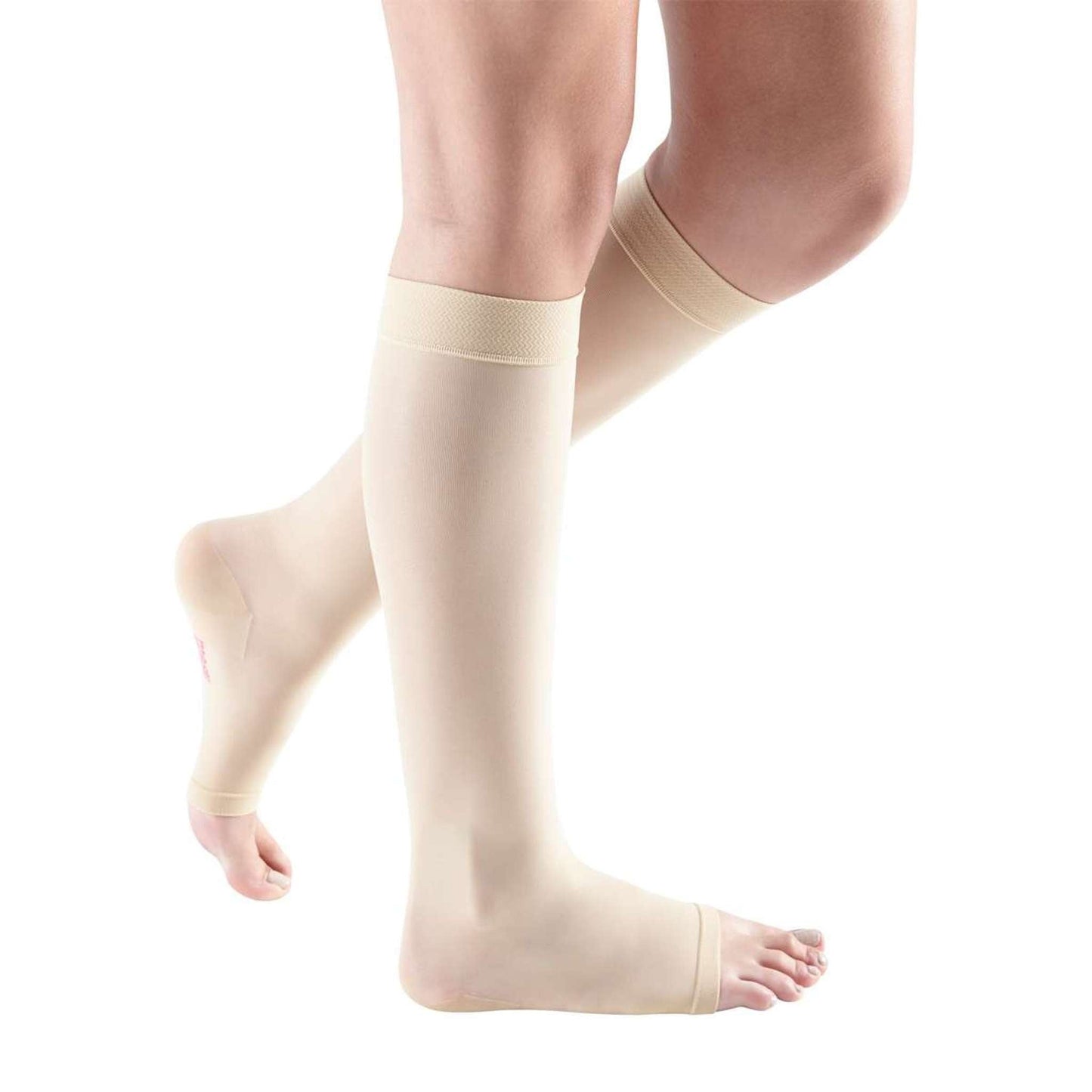 Mediven Sheer & Soft 15-20 mmHg Calf High, Open Toe, Wheat