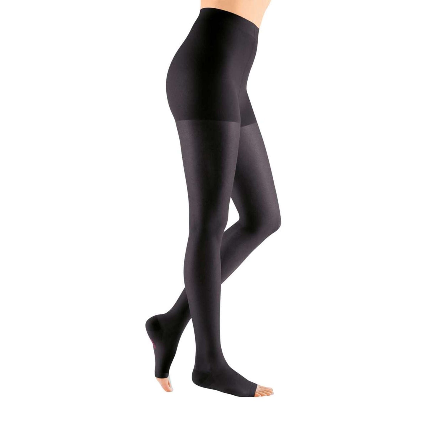 Mediven Sheer & Soft 20-30 mmHg Panty, Open Toe, Ebony