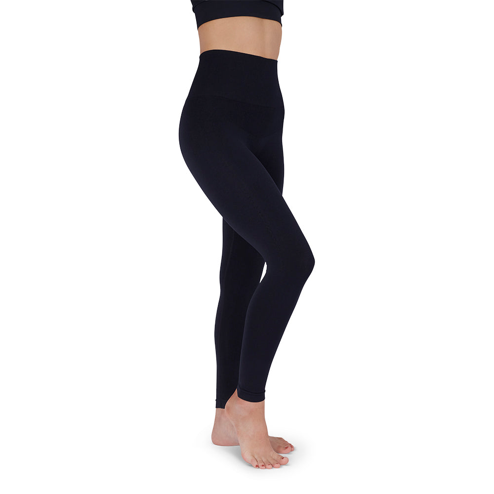 Mediven Comfort Sculpt 15-20 mmHg Leggings, Black, Front View