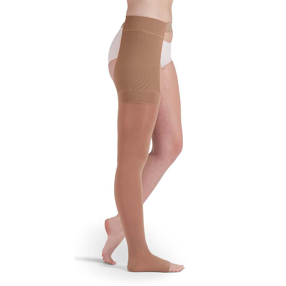 Mediven Plus 40-50 mmHg Thigh High w/Attachment, Open Toe